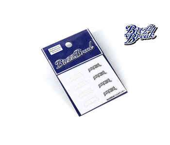 Overdose Cut-Out Rim Sticker BuzzBreak Graffiti Type White-Black