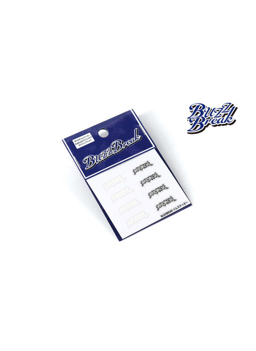 Overdose Cut-Out Rim Sticker BuzzBreak Graffiti Type White-Black