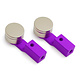 Short Low-Height Body Mount with Magnet / Purple