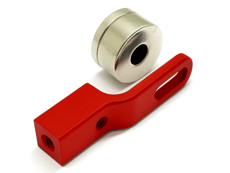WRAP-UP Next 0808-FD - Short Low-Height Body Mount with Magnet / Red
