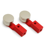WRAP-UP Next 0808-FD - Short Low-Height Body Mount with Magnet / Red