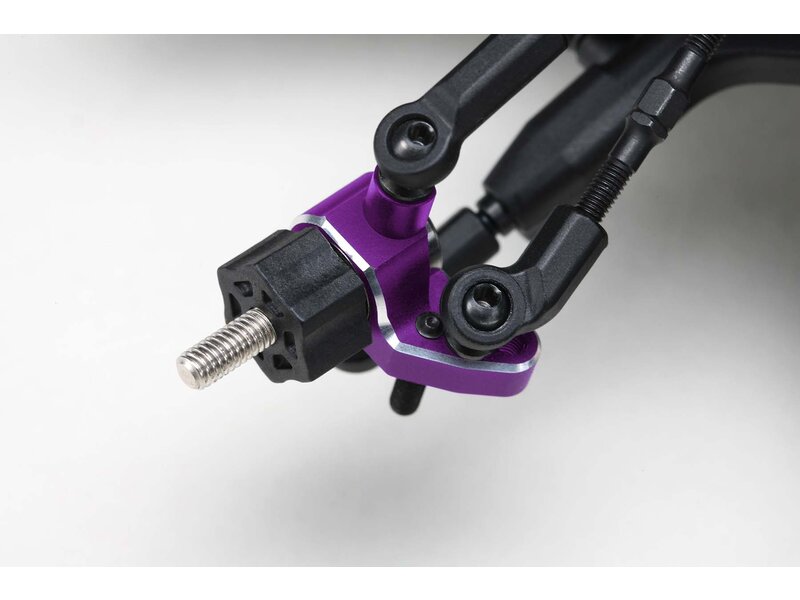 Yokomo Y2-415SAP - Aluminium Light Weight SP Steering Block for RD/SD Series / Purple
