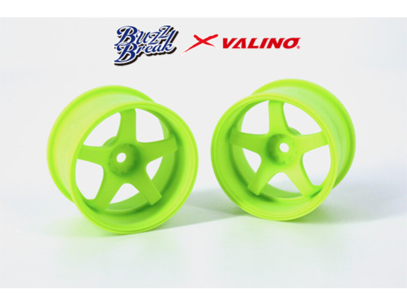 Overdose R-SPEC Valino GV117D Wheel 30mm / Color: Lime Yellow / Offset: 9mm (2pcs)