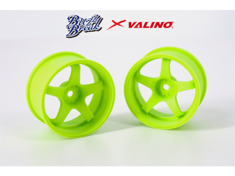 Overdose R-SPEC Valino GV117D Wheel 26mm / Color: Lime Yellow / Offset: 7mm (2pcs)