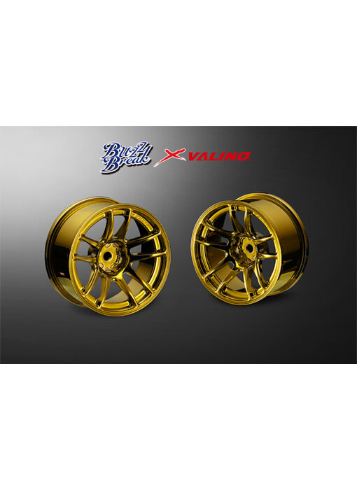 Overdose Valino N820S Alum. Wheel 26mm / BB Chrome Gold / 7mm (2)