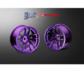 Overdose Valino N820S Alum. Wheel 26mm / BB Chrome Purple / 7mm (2)