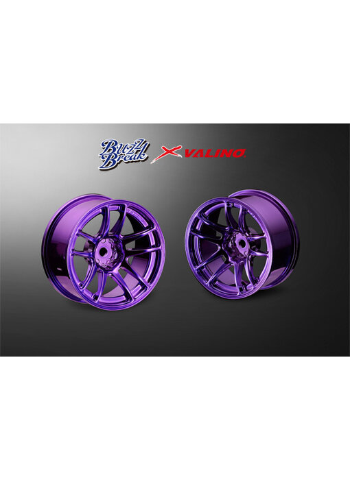 Overdose Valino N820S Alum. Wheel 26mm / BB Chrome Purple / 7mm (2)