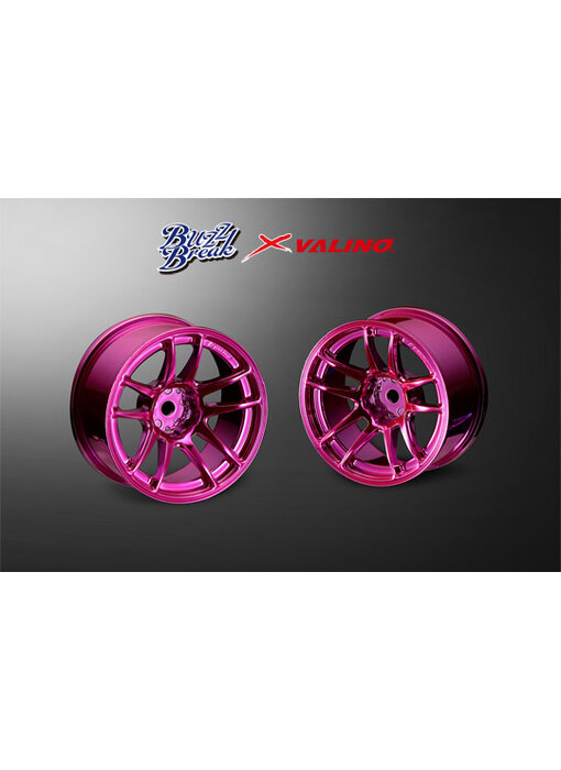 Overdose Valino N820S Alum. Wheel 26mm / BB Chrome Pink / 7mm (2)