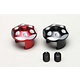 Aluminum Battery Plug Caps Red & Black