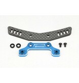 Yokomo Y2-017AGBL - Hybrid Front Shock Tower (Carbon/Aluminum) for YD-2 / Blue Yokomo Y2-017AGBL - Hybrid Front Shock Tower (Carbon/Aluminum) for YD-2 / Blue