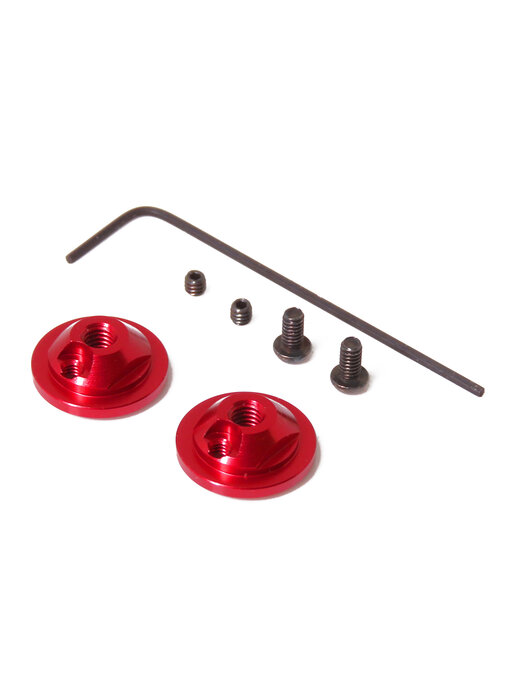 WRAP-UP Next Air Valve Adjustable Shock Top for SG/RDX/OD / Red (2pcs)