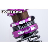 Overdose 4Edge Twin Spring 1.2-2060 φ1.2, 6.0 Coil, 20mm with Helper Spring / Color: Purple (2pcs)