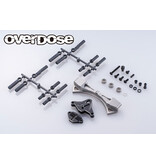 Overdose Aluminum Curved Slide Rack Steering Set Type-3 for GALM / Color: Black Overdose Aluminum Curved Slide Rack Steering Set Type-3 for GALM / Color: Black