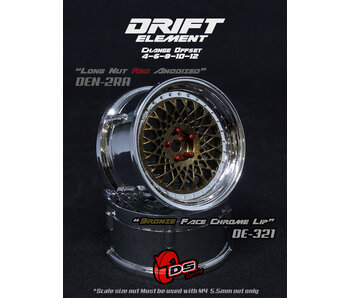 DS Racing DE Mesh Wheel (2) / Bronze / Chrome Lip