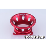 Overdose Aluminum Funnel 30x30mm / Color: Red