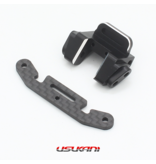 Usukani NGE-213 - AL + CF Shocks Mount for Front Gearbox for NGE 2.0