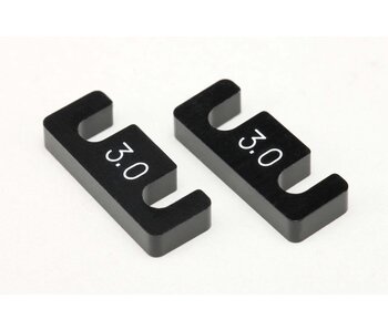 Yokomo Aluminum Rear Bulkhead Spacer 3.0mm for MD3.0