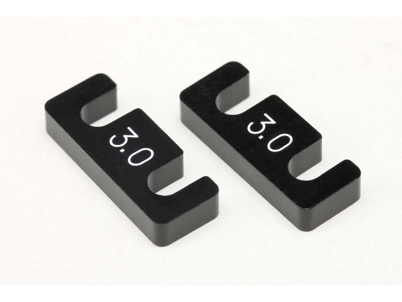 Yokomo MD-302S30-3 - Aluminum Rear Bulkhead Spacer 3.0mm for MD3.0