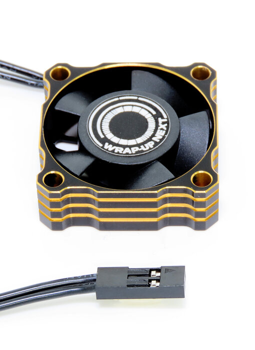 WRAP-UP Next Premium Aluminum Cooling Fan 30mm / Black-Gold