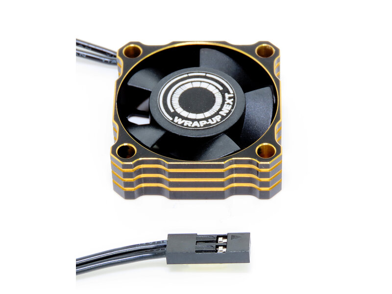 WRAP-UP Next 0826-FD - Premium Aluminum Cooling Fan 30mm / Black-Gold