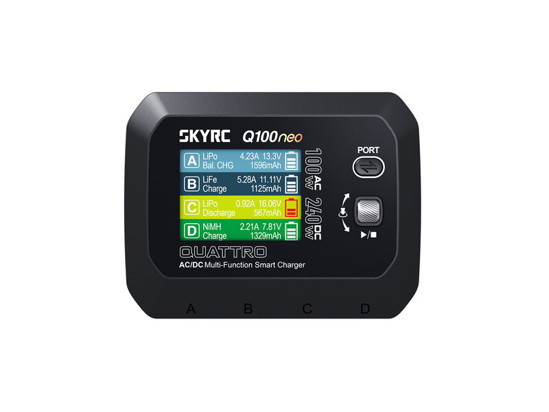 SkyRC Q100 Neo QUAD LiPo Charger 1-4s 6A 100W AC/DC