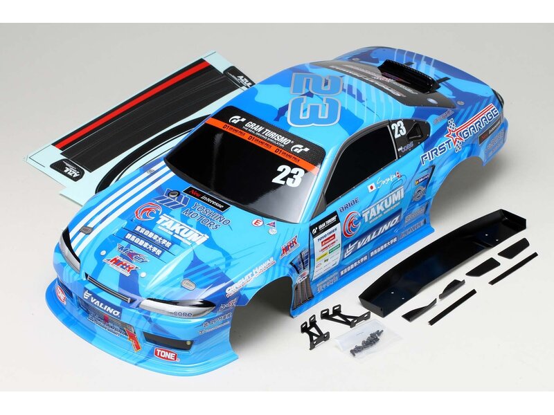 Yokomo SD-MS15BLB - Nissan Silvia S15 MERCURY SAYAKA SPECIAL PRE-PAINTED/CUT Drift Body