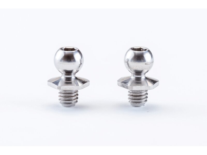 ReveD SPM Titanium Rod End Ball Short Neck SS / φ4.3mm / Screw Length 3.0mm (2pcs)
