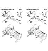 Usukani NGE-OP70 - AL Front Upper Arm Set for NGE-SE 2.0