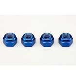 Yokomo ZC-N3ABL - Aluminium Nylon Lock Nut M3 / Blue (4pcs)