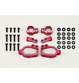 Yokomo RD-415SAR - Aluminium Adjustable Front Steering Block Set / Red