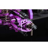 Yokomo RD-415SAP - Aluminium Adjustable Front Steering Block Set / Purple