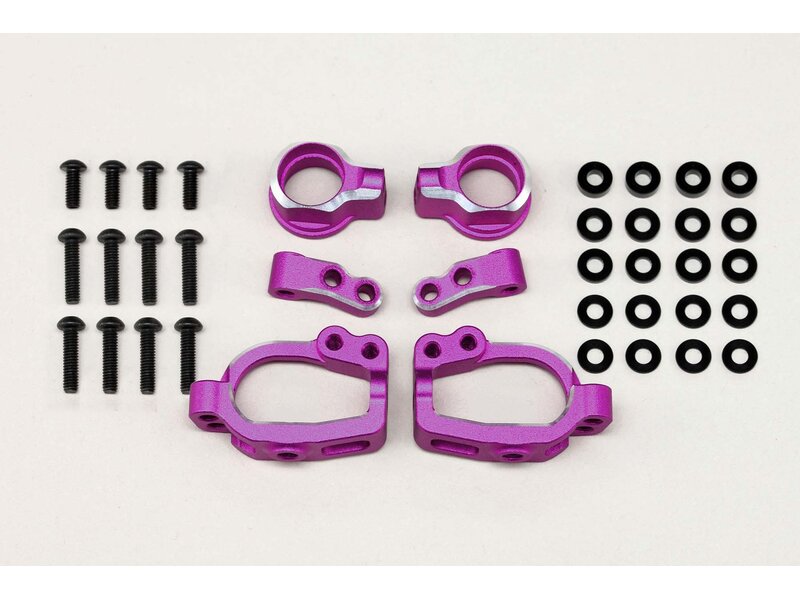Yokomo RD-415SAP - Aluminium Adjustable Front Steering Block Set / Purple