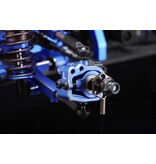 Yokomo RD-415SABL - Aluminium Adjustable Front Steering Block Set / Blue