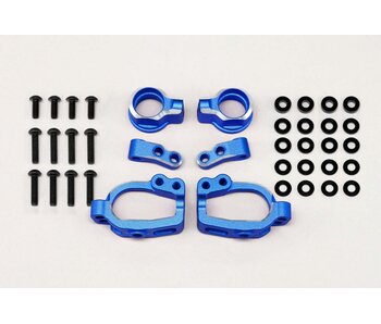 Yokomo Aluminium Adjustable Front Steering Block Set / Blue