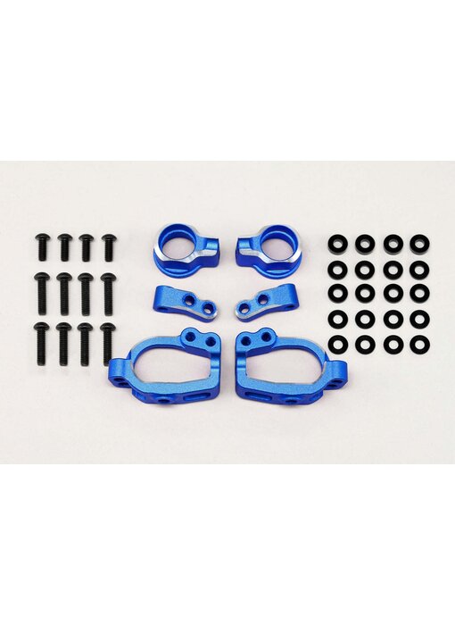 Yokomo Aluminium Adjustable Front Steering Block Set / Blue