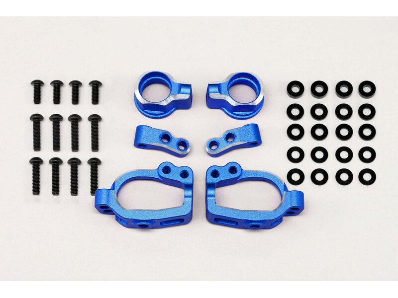 Yokomo RD-415SABL - Aluminium Adjustable Front Steering Block Set / Blue