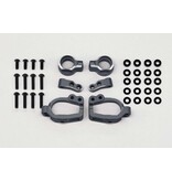 Yokomo RD-415SAB - Aluminium Adjustable Front Steering Block Set / Black