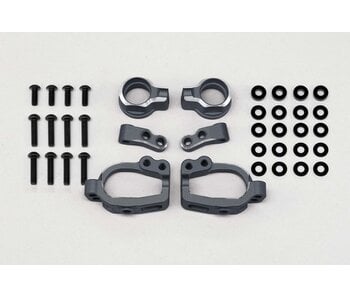 Yokomo Aluminium Adjustable Front Steering Block Set / Black