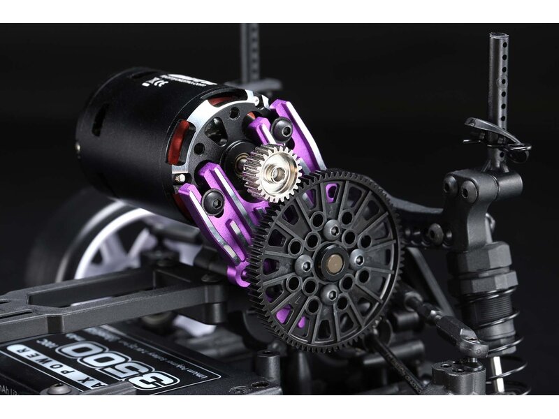 Yokomo RD-304P - Aluminium Heat Sink Motor Mount / Purple