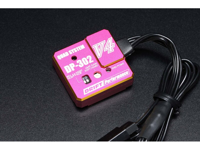Yokomo DPP-302V4PI - Drift Performance DP-302V4P Steering Gyro 3CH - Pink