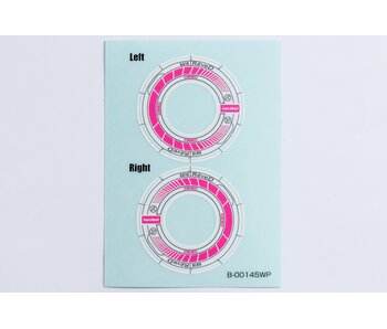 ReveD Wheel Sticker for RW-GA18 / White/Pink
