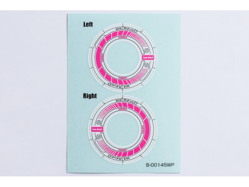ReveD Wheel Sticker for RW-GA18 / Color: White/Pink
