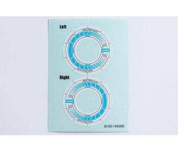ReveD Wheel Sticker for RW-GA18 / White/Blue