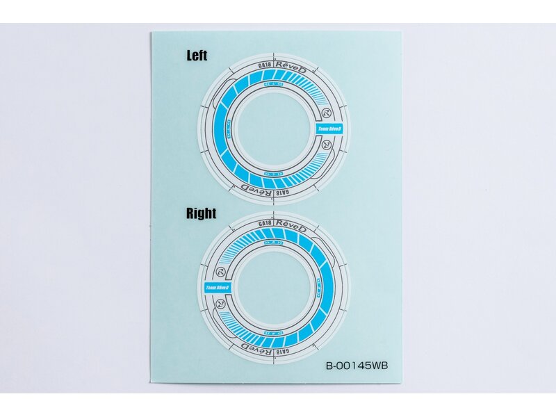 ReveD Wheel Sticker for RW-GA18 / Color: White/Blue