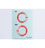 ReveD Wheel Sticker for RW-GA18 / Color: White/Red