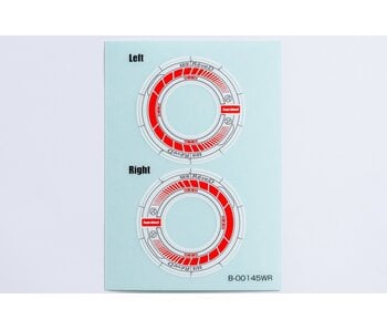 ReveD Wheel Sticker for RW-GA18 / White/Red