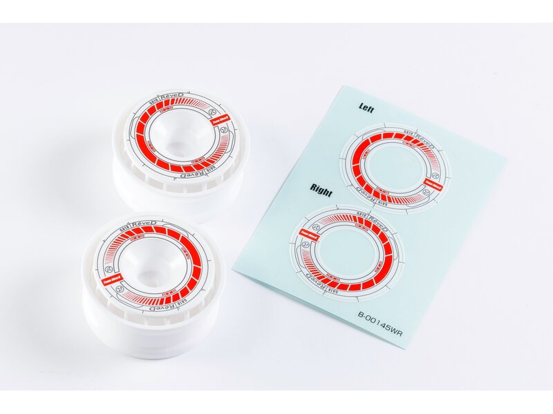 ReveD Wheel Sticker for RW-GA18 / Color: White/Red