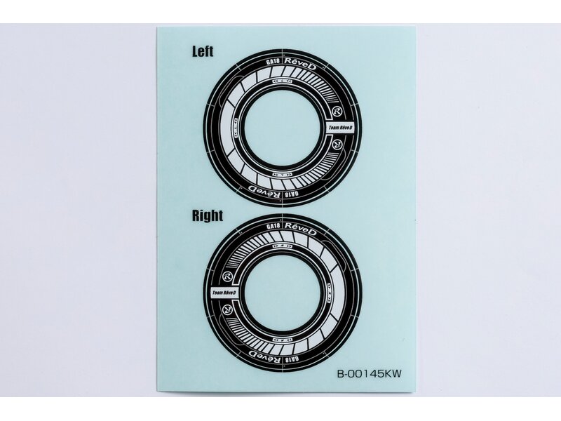 ReveD Wheel Sticker for RW-GA18 / Color: Black/White