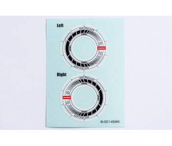 ReveD Wheel Sticker for RW-GA18 / White/Black