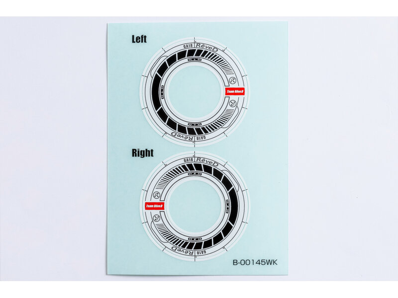 ReveD Wheel Sticker for RW-GA18 / Color: White/Black